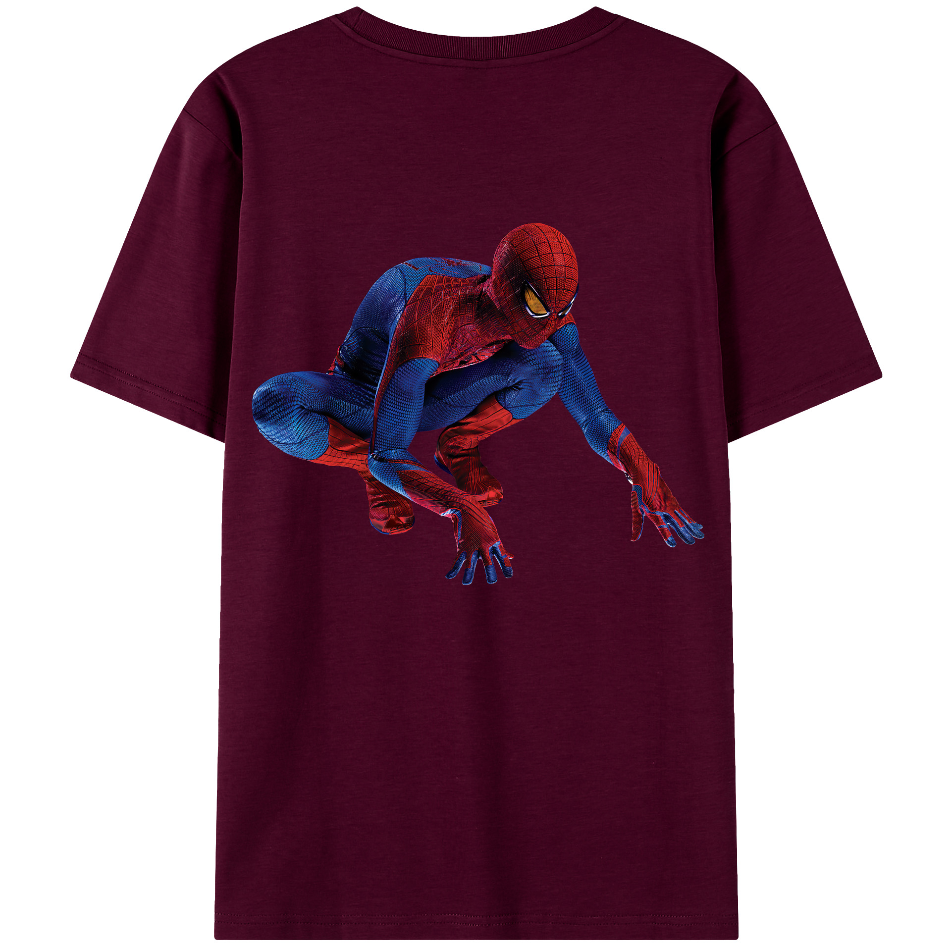 （画像用） Spider Man スパイダーマン レディース半袖Tシャツ(バックプリント)